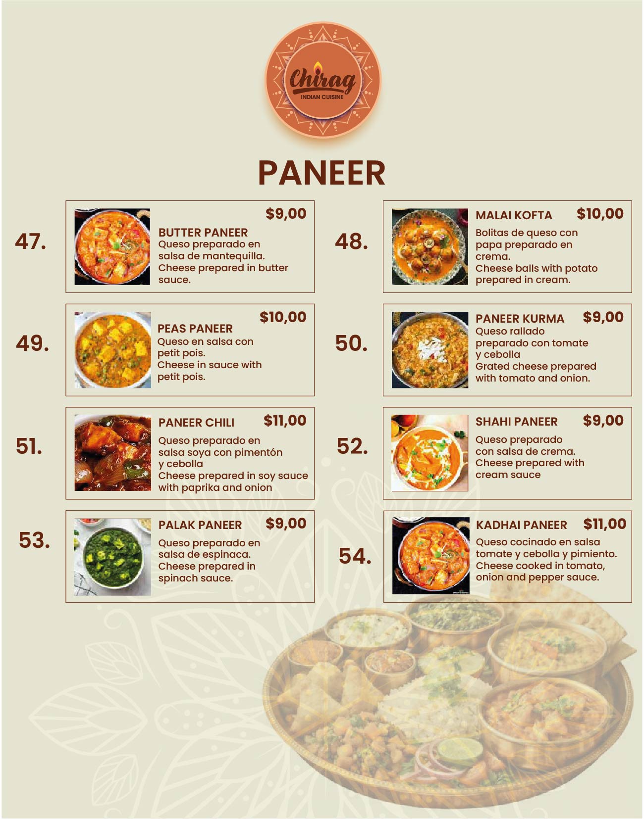 Hoja de Menú 07 - PANEER